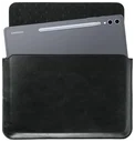 Rosso Deluxe MacBook / Laptop / iPad / Tablet Sleeve tot 14 Inch Echt Leer Zwart