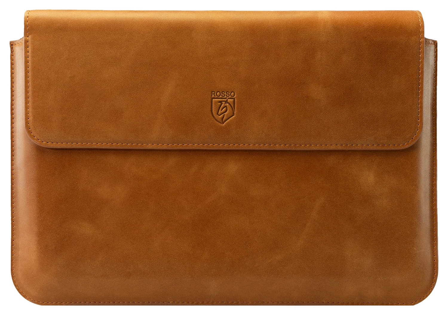 Rosso Deluxe MacBook / Laptop / iPad / Tablet Sleeve tot 14 Inch Echt Leer Bruin afbeelding 7