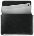Rosso Deluxe MacBook / Laptop / iPad / Tablet Sleeve tot 11 Inch Echt Leer Zwart