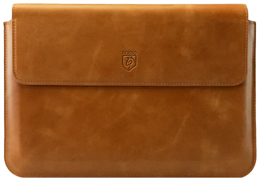 Rosso Deluxe MacBook / Laptop / iPad / Tablet Sleeve tot 11 Inch Echt Leer Bruin afbeelding 7