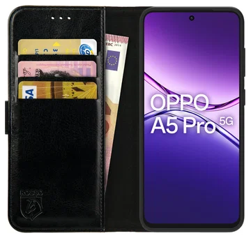 Rosso Element Oppo A5 Pro Hoesje Book Case Wallet Zwart