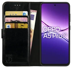 Rosso Element Oppo A5 Pro Hoesje Book Case Wallet Zwart afbeelding
