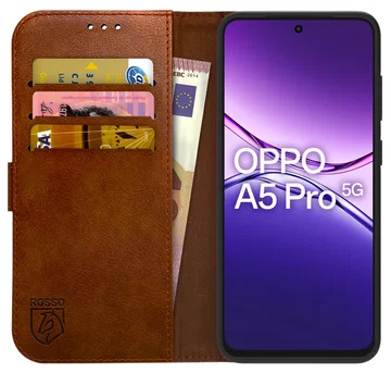 Rosso Element Oppo A5 Pro Hoesje Book Case Wallet Bruin