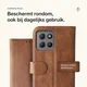Rosso Element Motorola G15 Power Hoesje Book Case Wallet Bruin afbeelding 3