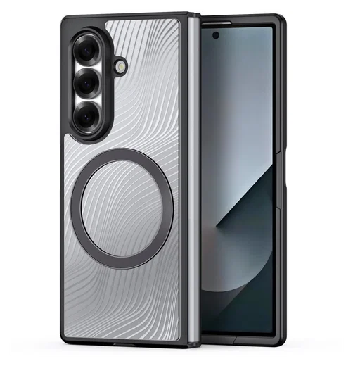 Dux Ducis Aimo Samsung Galaxy Z Fold 7 Hoesje MagSafe Back Cover Zwart afbeelding 1