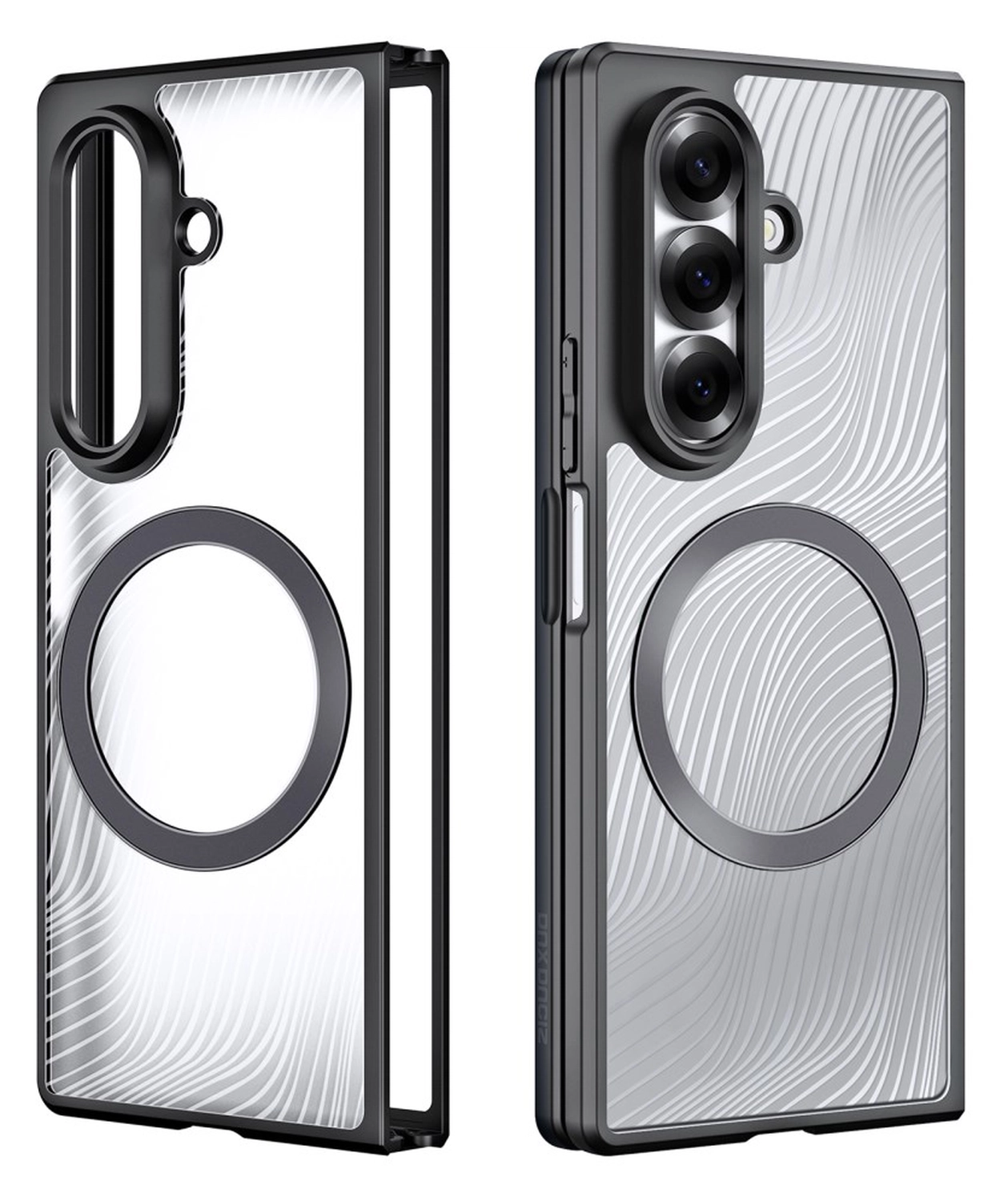 Dux Ducis Aimo Samsung Galaxy Z Fold 7 Hoesje MagSafe Back Cover Zwart afbeelding 2