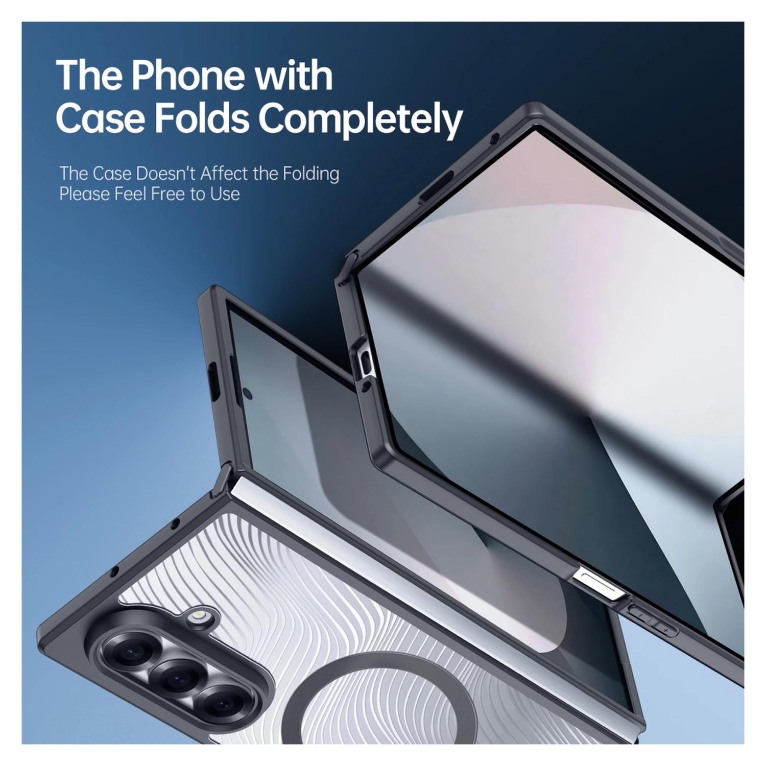 Dux Ducis Aimo Samsung Galaxy Z Fold 7 Hoesje MagSafe Back Cover Zwart afbeelding 7