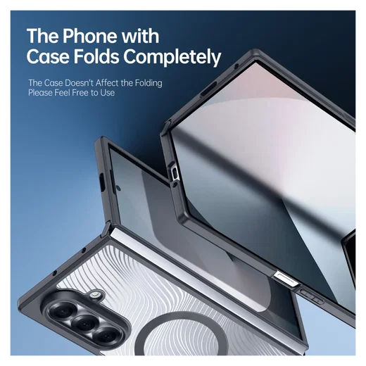 Dux Ducis Aimo Samsung Galaxy Z Fold 7 Hoesje MagSafe Back Cover Zwart afbeelding 7