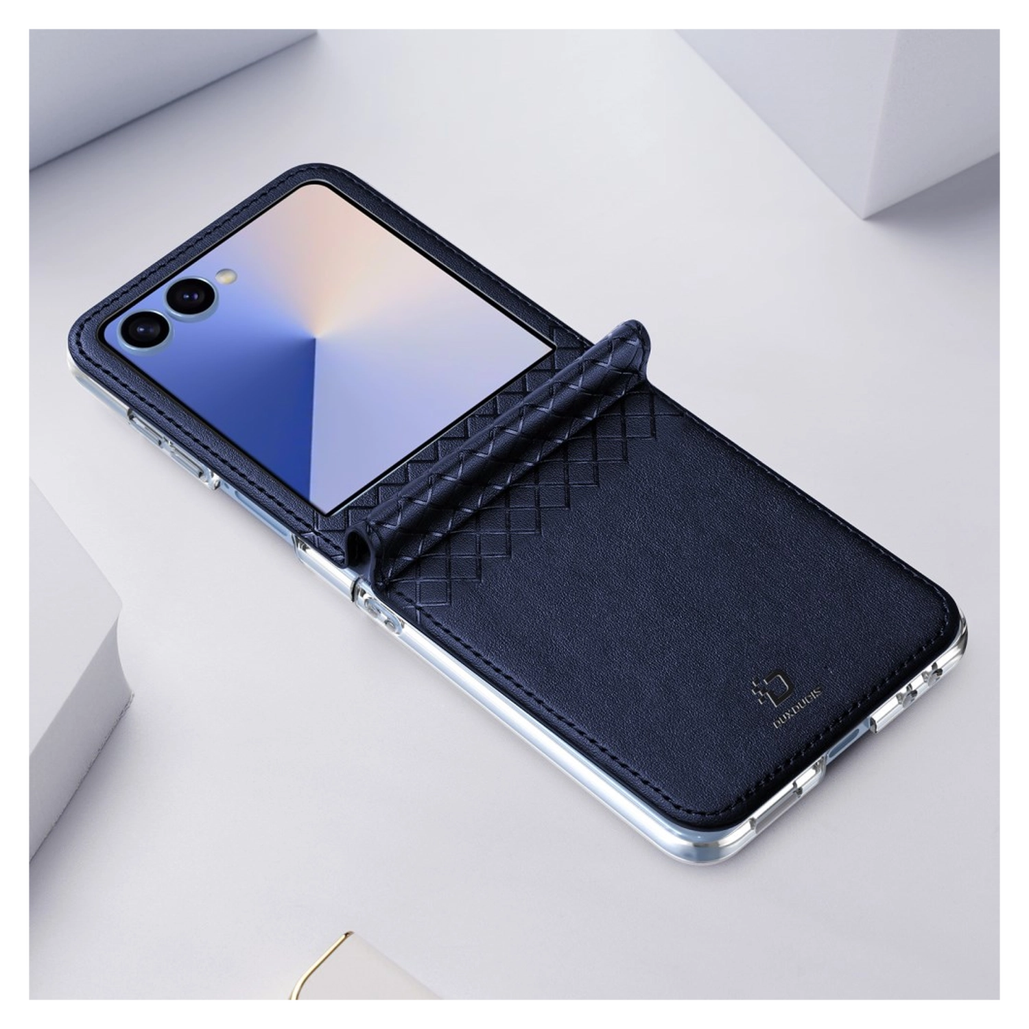 Dux Ducis Bril Samsung Galaxy Z Flip 7 Hoesje Back Cover Blauw afbeelding 10