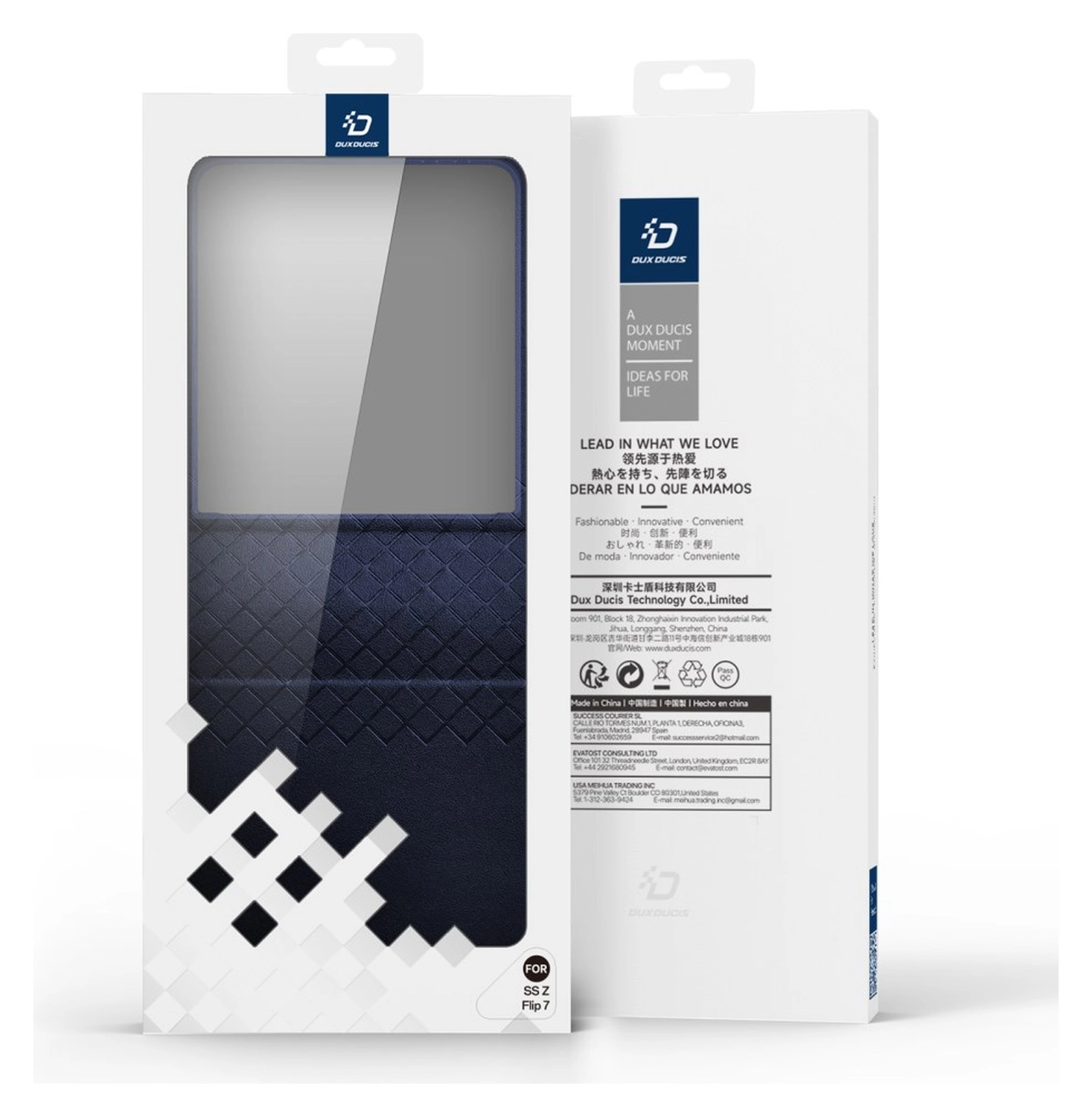 Dux Ducis Bril Samsung Galaxy Z Flip 7 Hoesje Back Cover Blauw afbeelding 11
