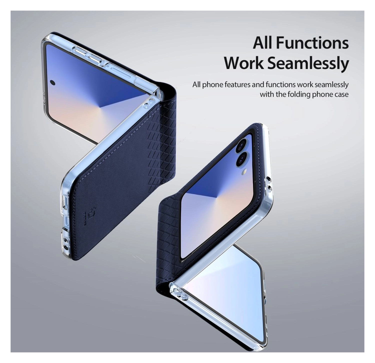 Dux Ducis Bril Samsung Galaxy Z Flip 7 Hoesje Back Cover Blauw afbeelding 3