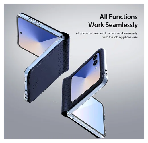 Dux Ducis Bril Samsung Galaxy Z Flip 7 Hoesje Back Cover Blauw afbeelding 3