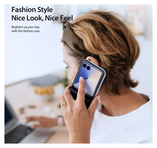 Dux Ducis Bril Samsung Galaxy Z Flip 7 Hoesje Back Cover Blauw afbeelding 6