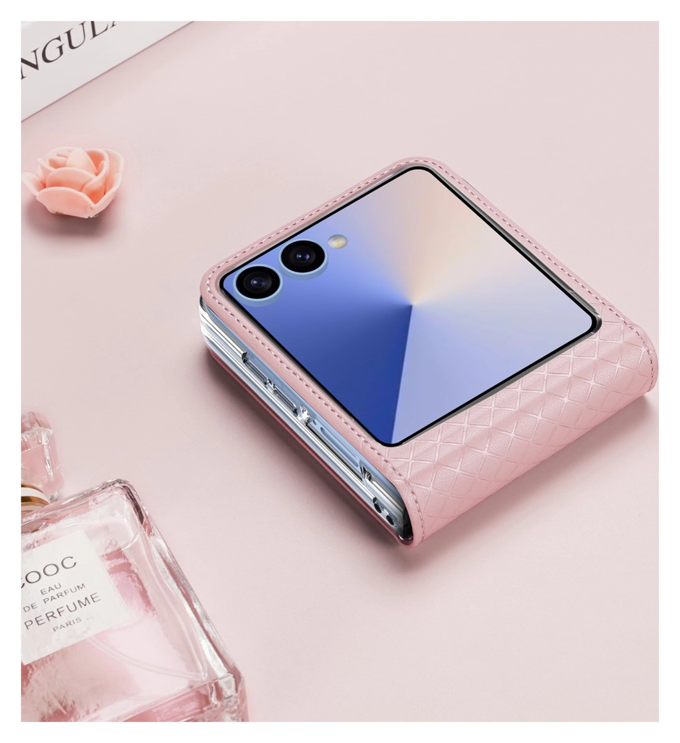 Dux Ducis Bril Samsung Galaxy Z Flip 7 Hoesje Back Cover Roze afbeelding 10