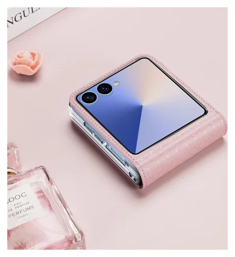 Dux Ducis Bril Samsung Galaxy Z Flip 7 Hoesje Back Cover Roze afbeelding 10