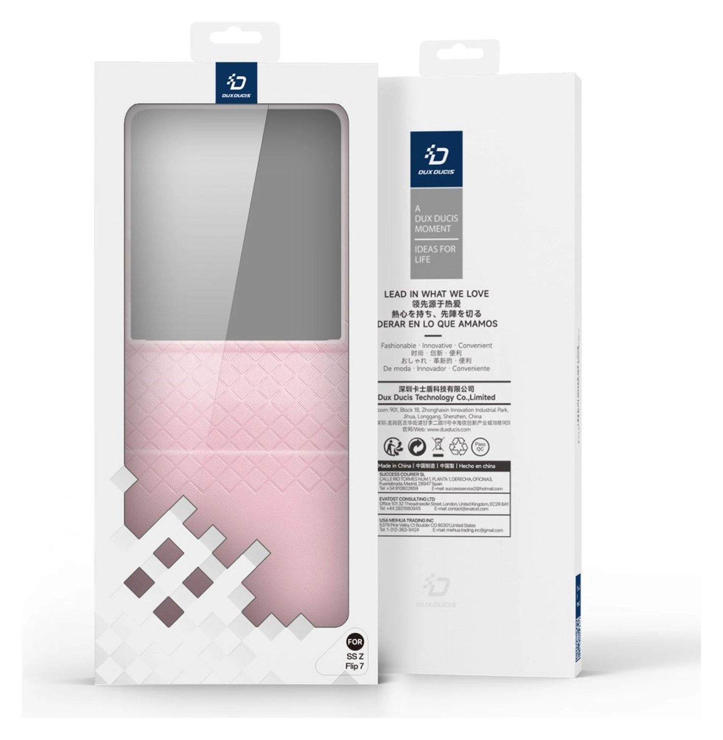 Dux Ducis Bril Samsung Galaxy Z Flip 7 Hoesje Back Cover Roze afbeelding 11