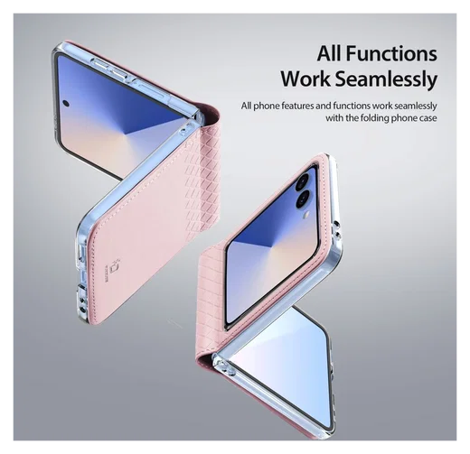 Dux Ducis Bril Samsung Galaxy Z Flip 7 Hoesje Back Cover Roze afbeelding 3