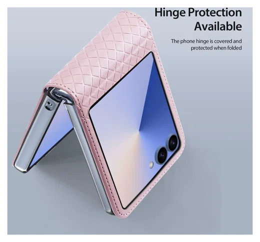 Dux Ducis Bril Samsung Galaxy Z Flip 7 Hoesje Back Cover Roze afbeelding 5