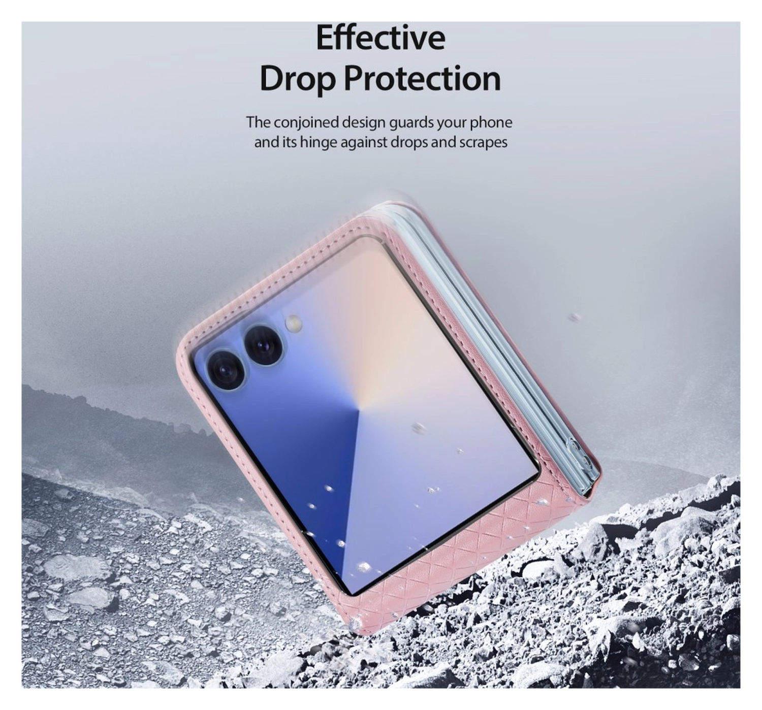 Dux Ducis Bril Samsung Galaxy Z Flip 7 Hoesje Back Cover Roze afbeelding 7