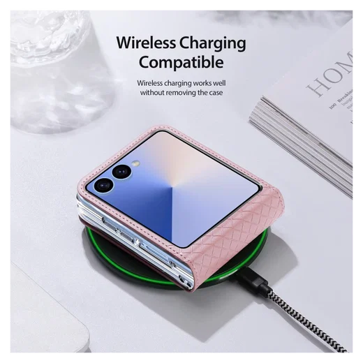 Dux Ducis Bril Samsung Galaxy Z Flip 7 Hoesje Back Cover Roze afbeelding 9