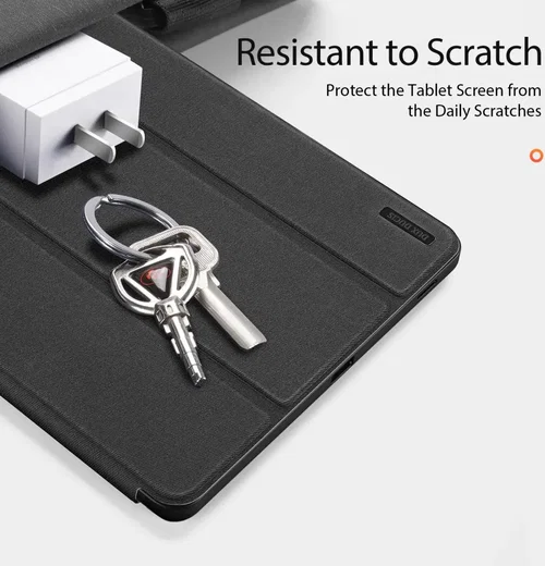 Dux Ducis Domo Samsung Galaxy Tab S10 FE Plus Hoes Tri-Fold Book Case Zwart afbeelding 5
