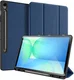 Dux Ducis Domo Samsung Galaxy Tab S10 FE Plus Hoes Tri-Fold Book Case Blauw
