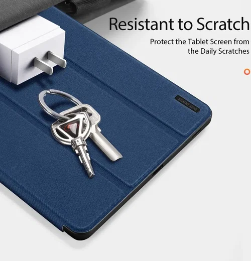 Dux Ducis Domo Samsung Galaxy Tab S10 FE Plus Hoes Tri-Fold Book Case Blauw afbeelding 3