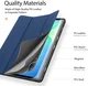 Dux Ducis Domo Samsung Galaxy Tab S10 FE Plus Hoes Tri-Fold Book Case Blauw afbeelding 6