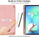 Dux Ducis Domo Samsung Galaxy Tab S10 FE Plus Hoes Tri-Fold Book Case Roze afbeelding 2