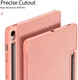 Dux Ducis Domo Samsung Galaxy Tab S10 FE Plus Hoes Tri-Fold Book Case Roze afbeelding 5