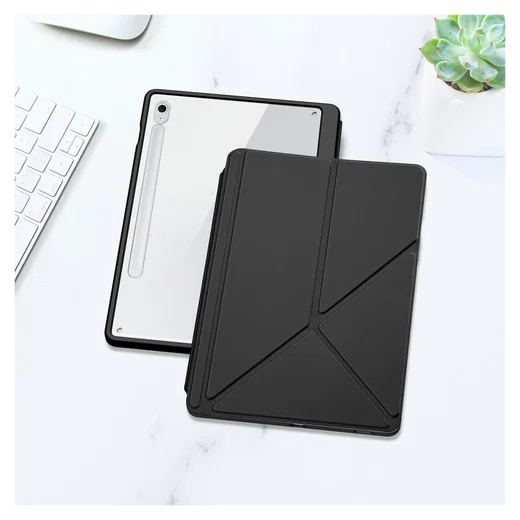 Dux Ducis Magi Samsung Galaxy Tab S10 FE Plus Hoes V-Fold Book Case Zwart afbeelding 11