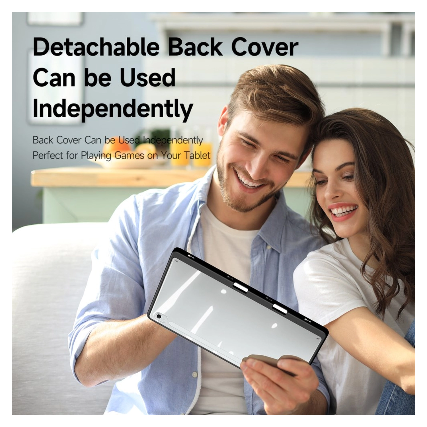 Dux Ducis Magi Samsung Galaxy Tab S10 FE Plus Hoes V-Fold Book Case Zwart afbeelding 3