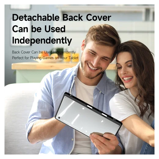Dux Ducis Magi Samsung Galaxy Tab S10 FE Plus Hoes V-Fold Book Case Zwart afbeelding 3