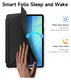 Dux Ducis Magi Samsung Galaxy Tab S10 FE Plus Hoes V-Fold Book Case Zwart afbeelding 4