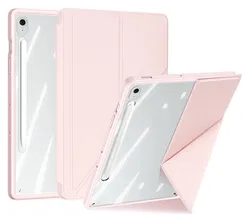Dux Ducis Magi Samsung Galaxy Tab S10 FE Plus Hoes V-Fold Book Case Roze afbeelding
