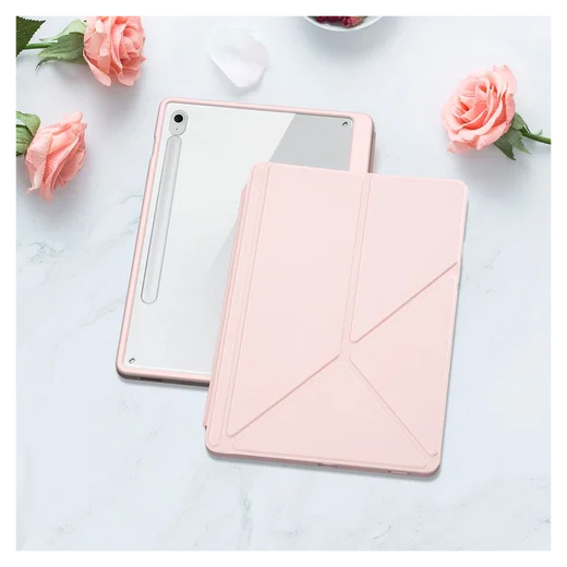 Dux Ducis Magi Samsung Galaxy Tab S10 FE Plus Hoes V-Fold Book Case Roze afbeelding 11