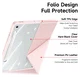 Dux Ducis Magi Samsung Galaxy Tab S10 FE Plus Hoes V-Fold Book Case Roze afbeelding 5