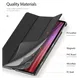 Dux Ducis Domo Lenovo Tab K10 Gen 2 Hoes Tri-Fold Book Case Zwart afbeelding 7