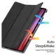 Dux Ducis Domo Lenovo Tab K10 Gen 2 Hoes Tri-Fold Book Case Zwart afbeelding 2