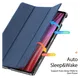 Dux Ducis Domo Lenovo Tab K10 Gen 2 Hoes Tri-Fold Book Case Blauw afbeelding 2