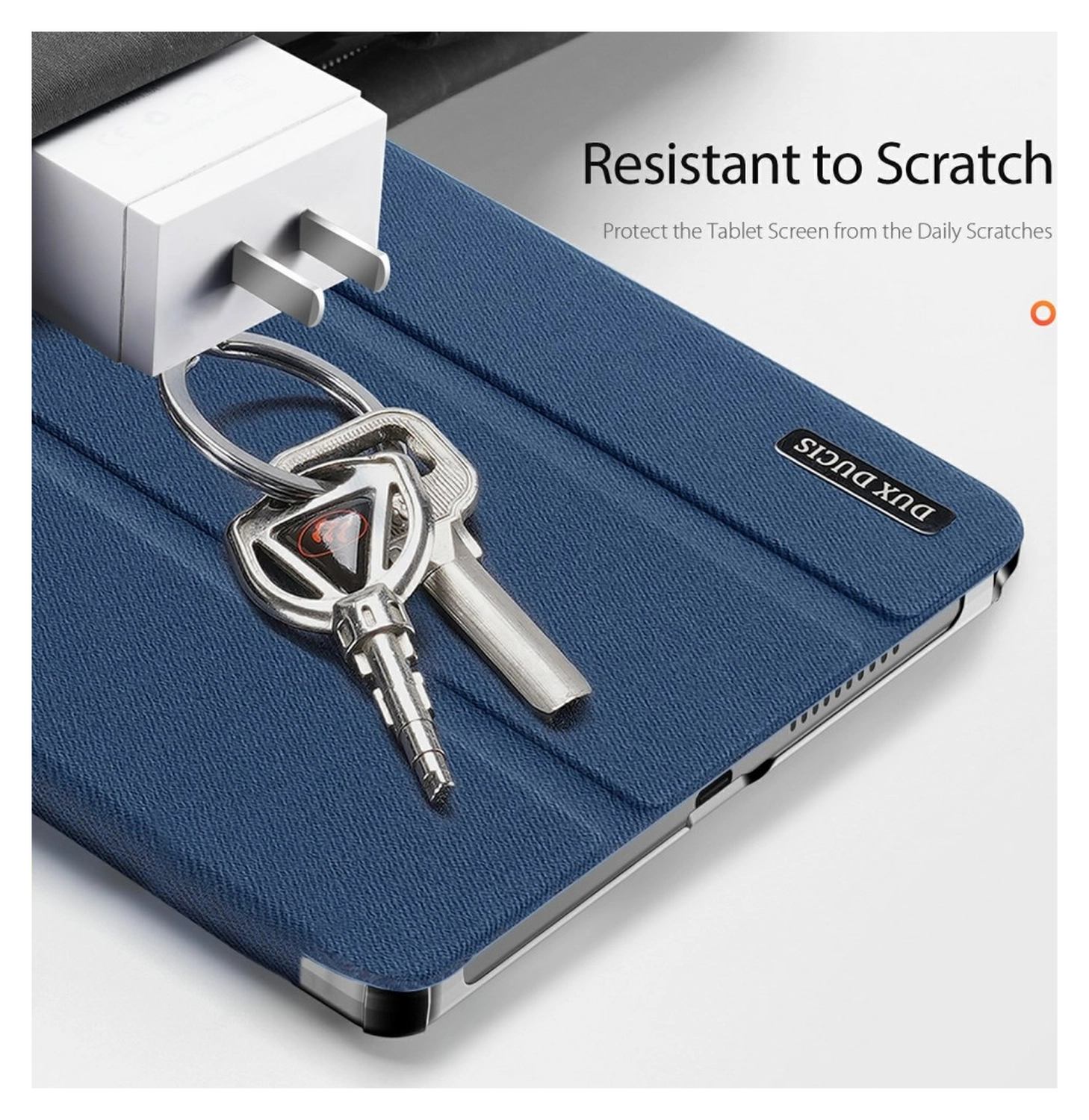 Dux Ducis Domo Lenovo Tab K10 Gen 2 Hoes Tri-Fold Book Case Blauw afbeelding 5