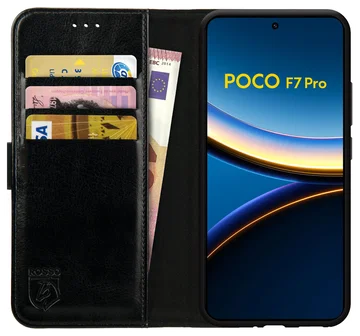 Rosso Element Xiaomi Poco F7 Pro Hoesje Book Case Wallet Zwart