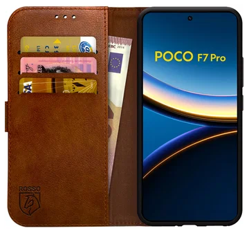 Rosso Element Xiaomi Poco F7 Pro Hoesje Book Case Wallet Bruin