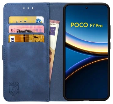 Rosso Element Xiaomi Poco F7 Pro Hoesje Book Case Wallet Blauw