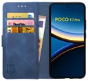Rosso Element Xiaomi Poco F7 Pro Hoesje Book Case Wallet Blauw