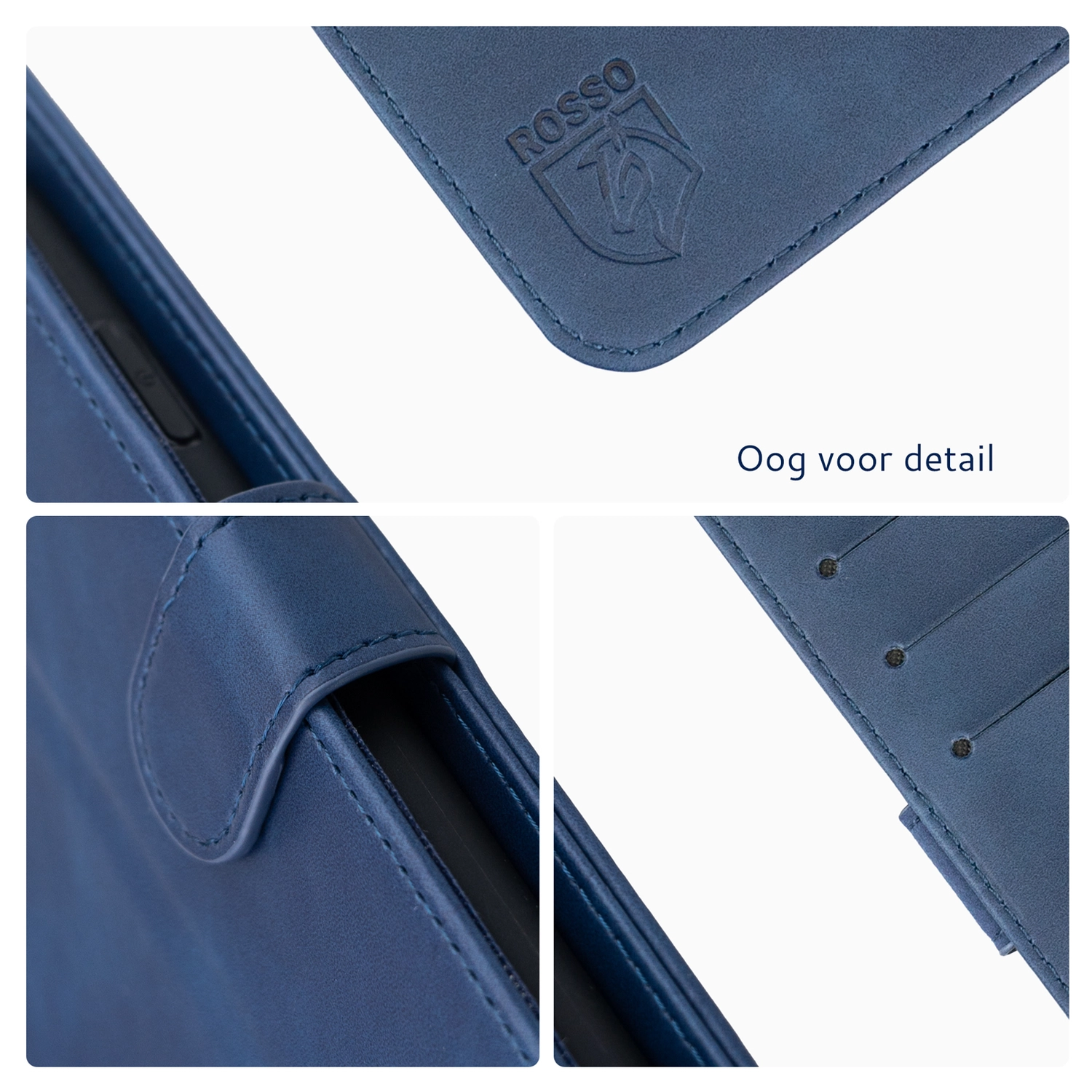 Rosso Element Xiaomi Poco F7 Pro Hoesje Book Case Wallet Blauw afbeelding 2