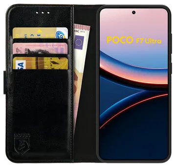 Rosso Element Xiaomi Poco F7 Ultra Hoesje Book Case Wallet Zwart