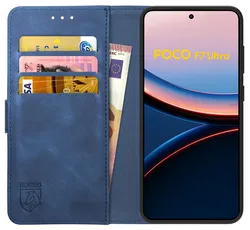 Rosso Element Xiaomi Poco F7 Ultra Hoesje Book Case Wallet Blauw afbeelding