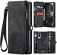 CaseMe 008 Samsung Galaxy S25 Edge Hoesje 2-in-1 Book Case en Back Cover Zwart afbeelding 2