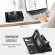 CaseMe 008 Samsung Galaxy S25 Edge Hoesje 2-in-1 Book Case en Back Cover Zwart afbeelding 5